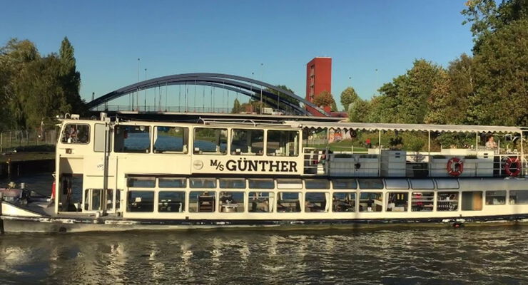 Motorschiff MS Günther au dem Kanal in Münster